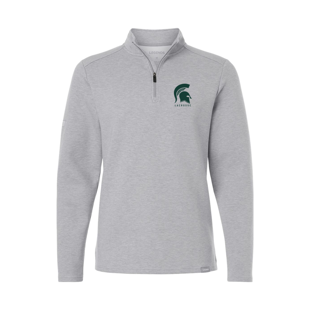 Skyline Spartans Lacrosse Legends Scuba Quarter-Zip — Heather Grey
