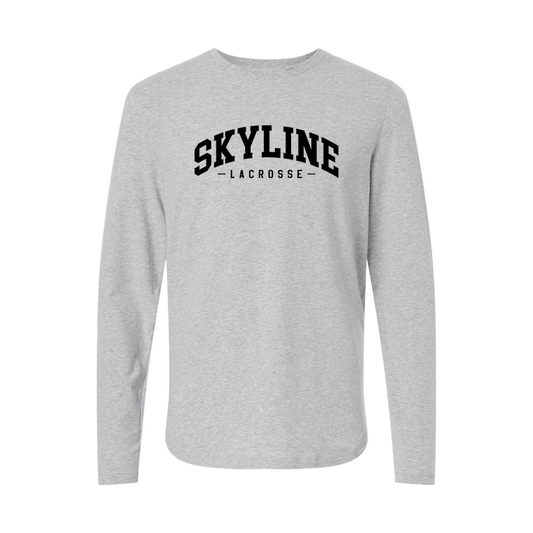 Skyline Spartans Lacrosse Legends Aviation Long-Sleeve Tee — Heather Grey