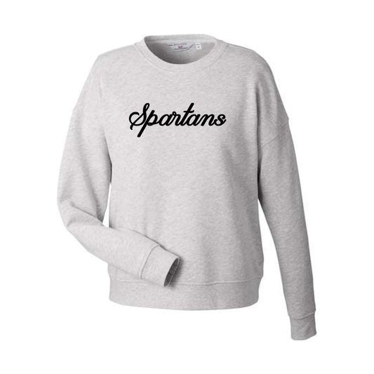 Skyline Spartans Lacrosse Women's Vineyard Vines Crew — Grey Heather