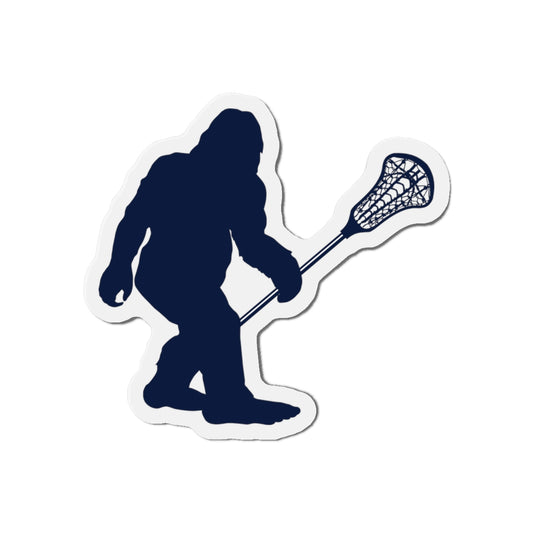 Sasquatch Lacrosse Die Cut Magnet