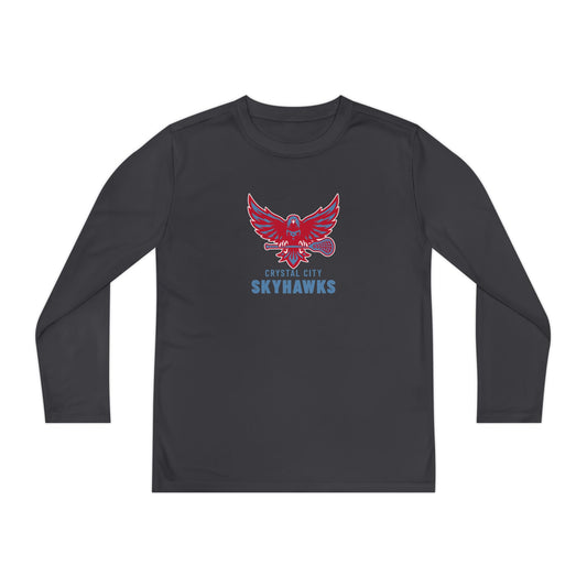 Youth Crystal City Skyhawks Sport-Tek Performance Long Sleeve Shirt