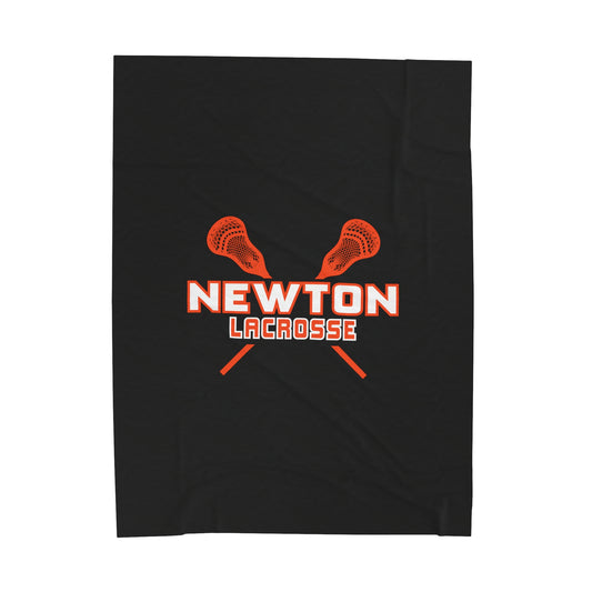 Newton Lacrosse Velveteen Plush Blanket (60" x 80")
