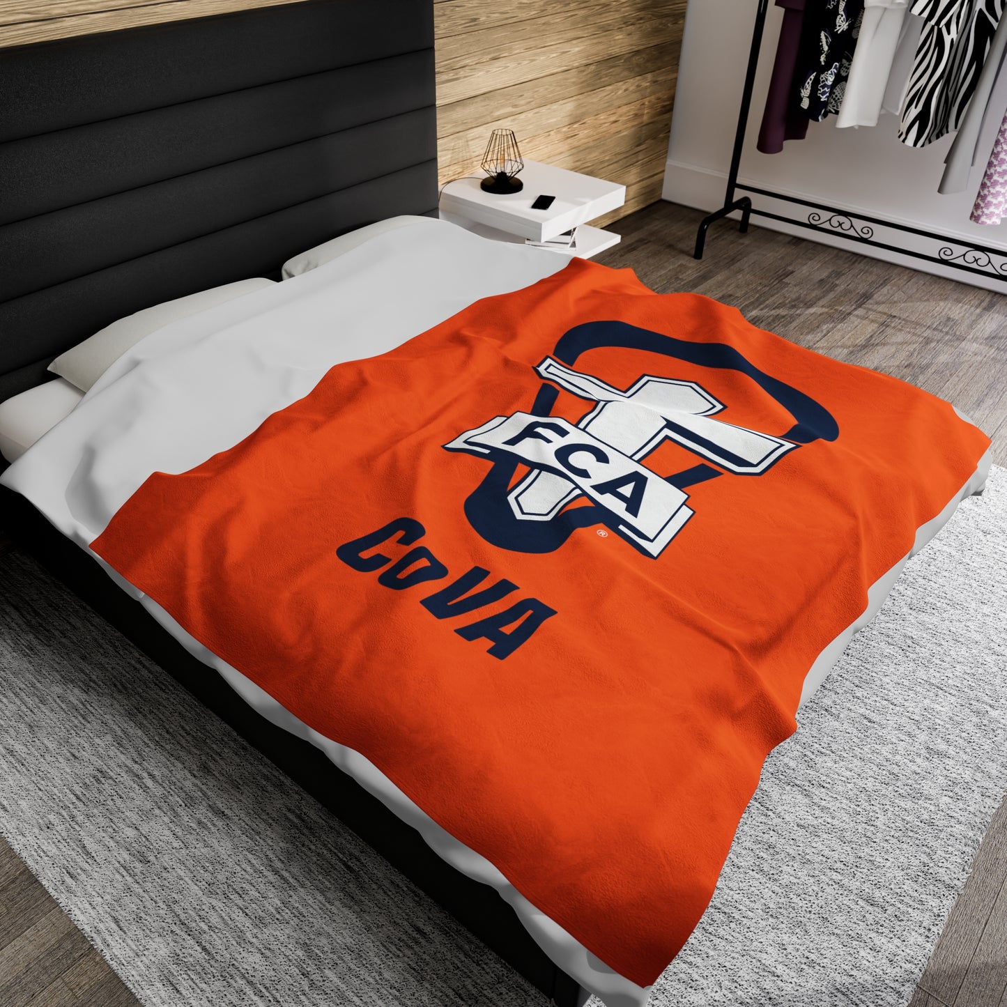 FCA Lacrosse Velveteen Plush Blanket