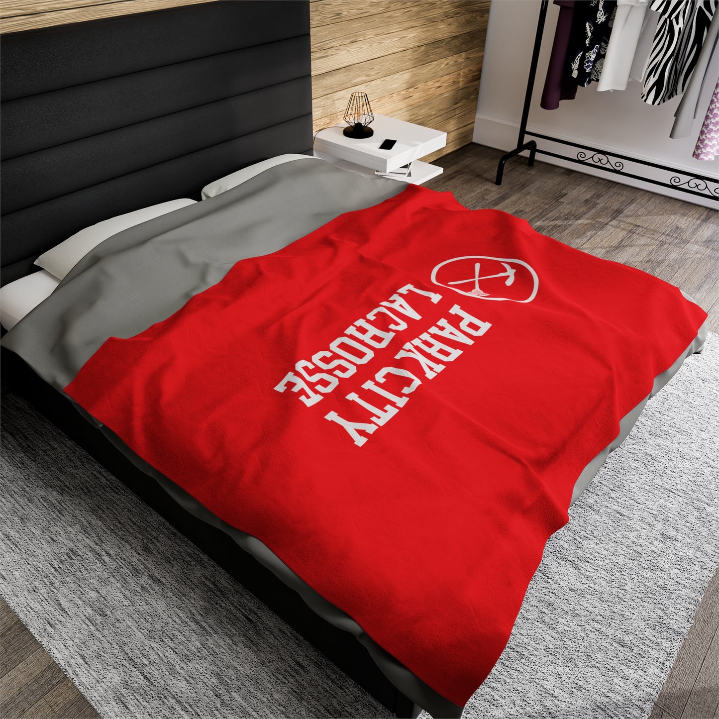 PCHS Girls Lacrosse Velveteen Plush Blanket (60" x 80")