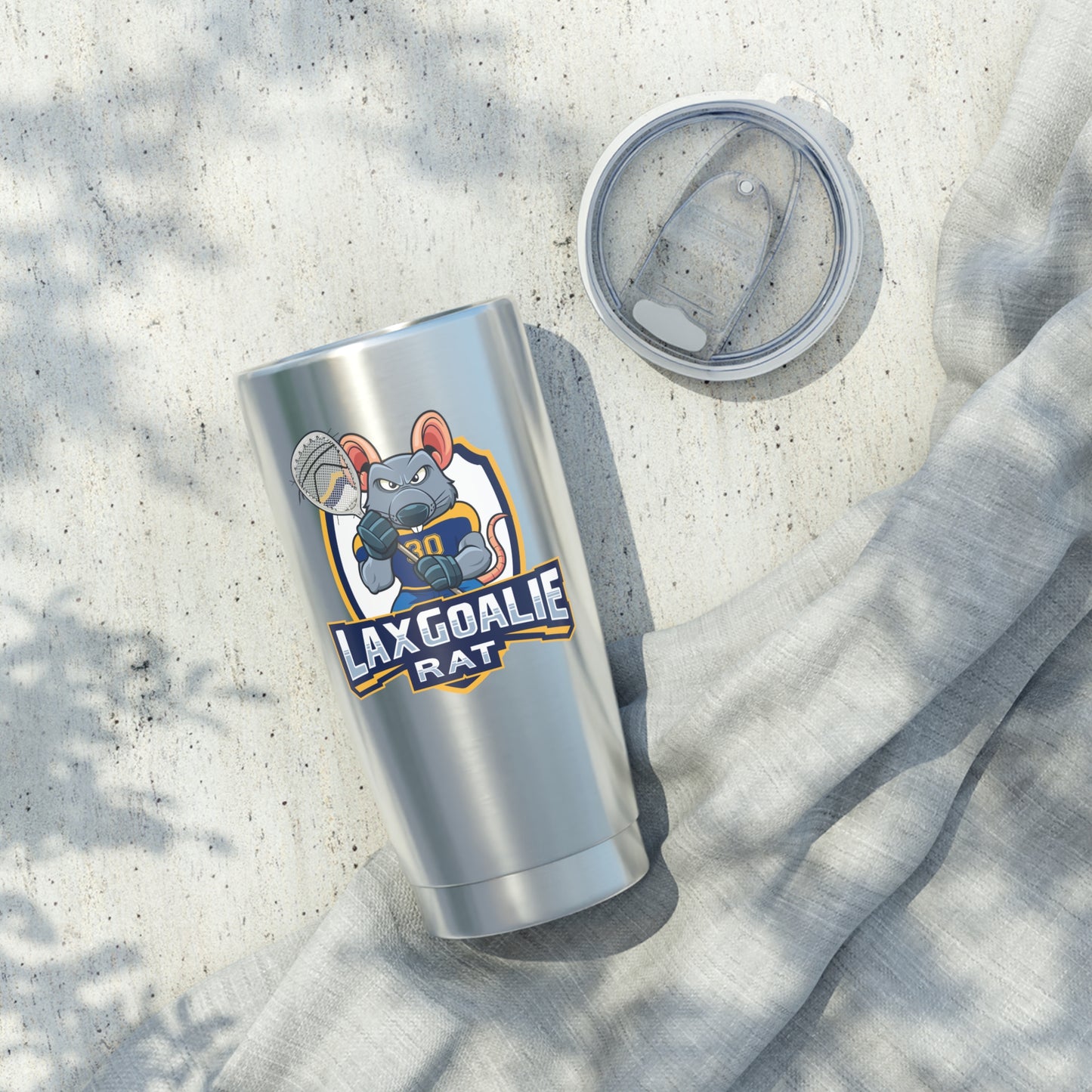 Lax Goalie Rat Insulated Tumbler (20oz)