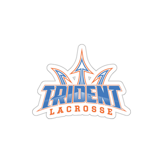 Trident Lacrosse Die-Cut Stickers