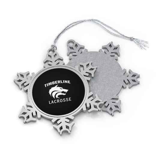 Timberline Lacrosse Pewter Snowflake Ornament