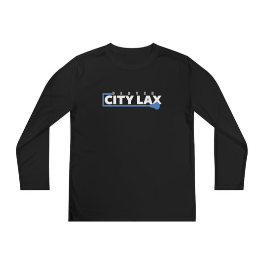 Youth Denver City Lax Sport-Tek Performance Long Sleeve