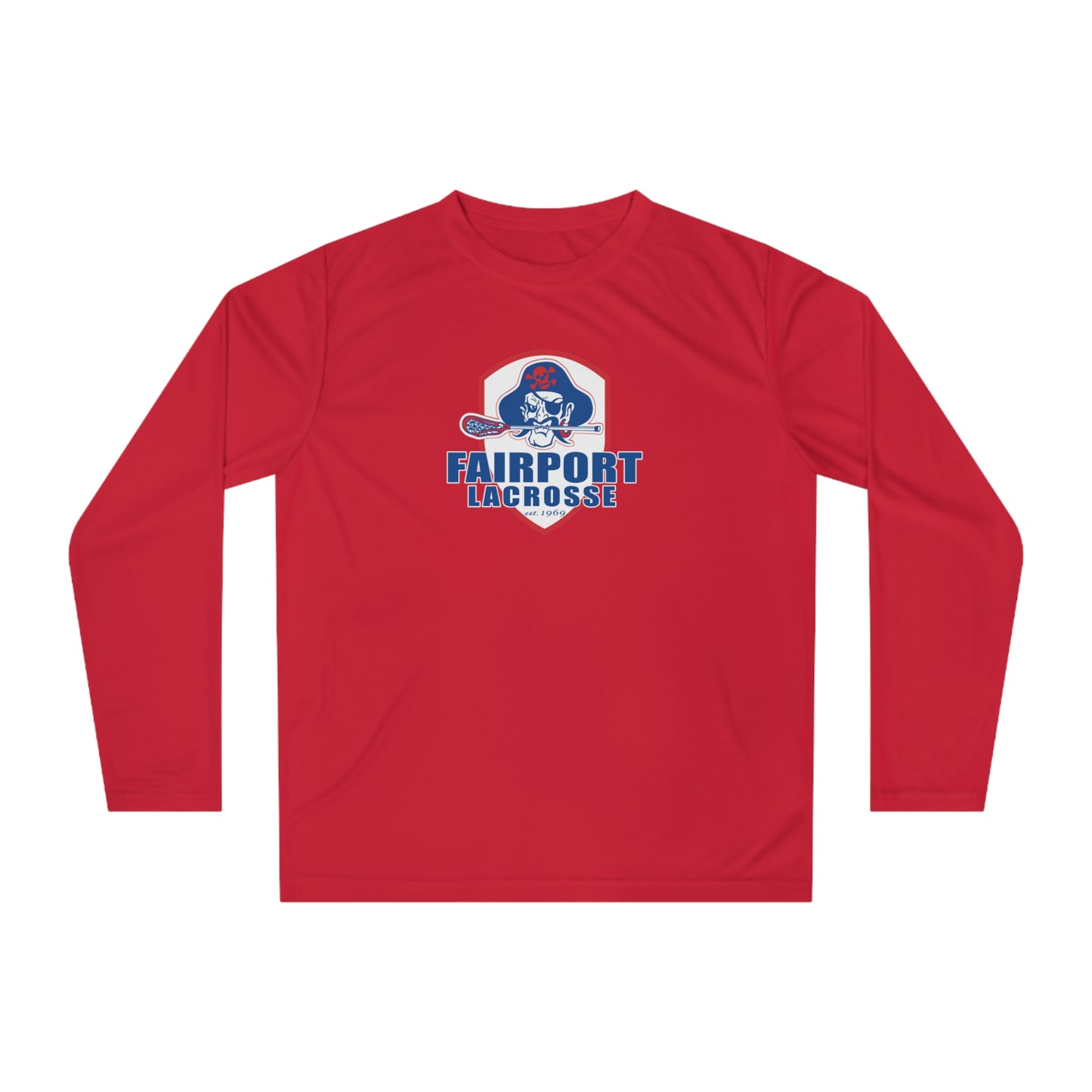 Adult Fairport Lacrosse Performance Long Sleeve Shirt