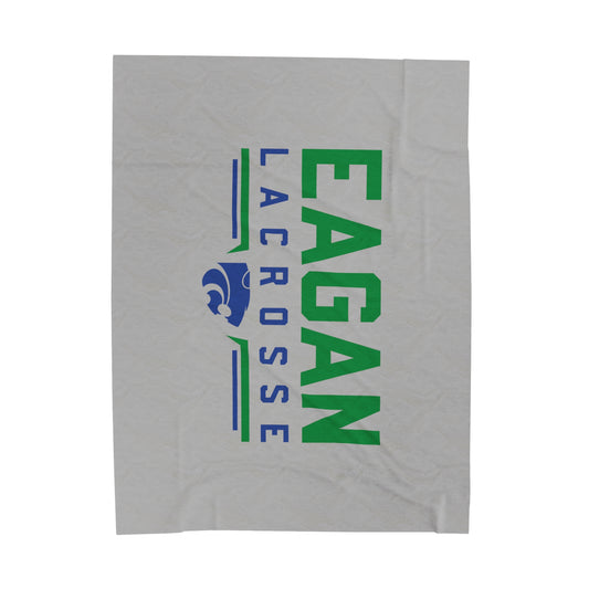 Eagan Boys Lacrosse Velveteen Plush Blanket (60" x 80")