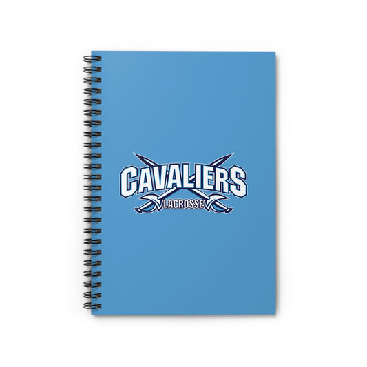 Cavaliers Lacrosse Spiral Notebook - Ruled Line