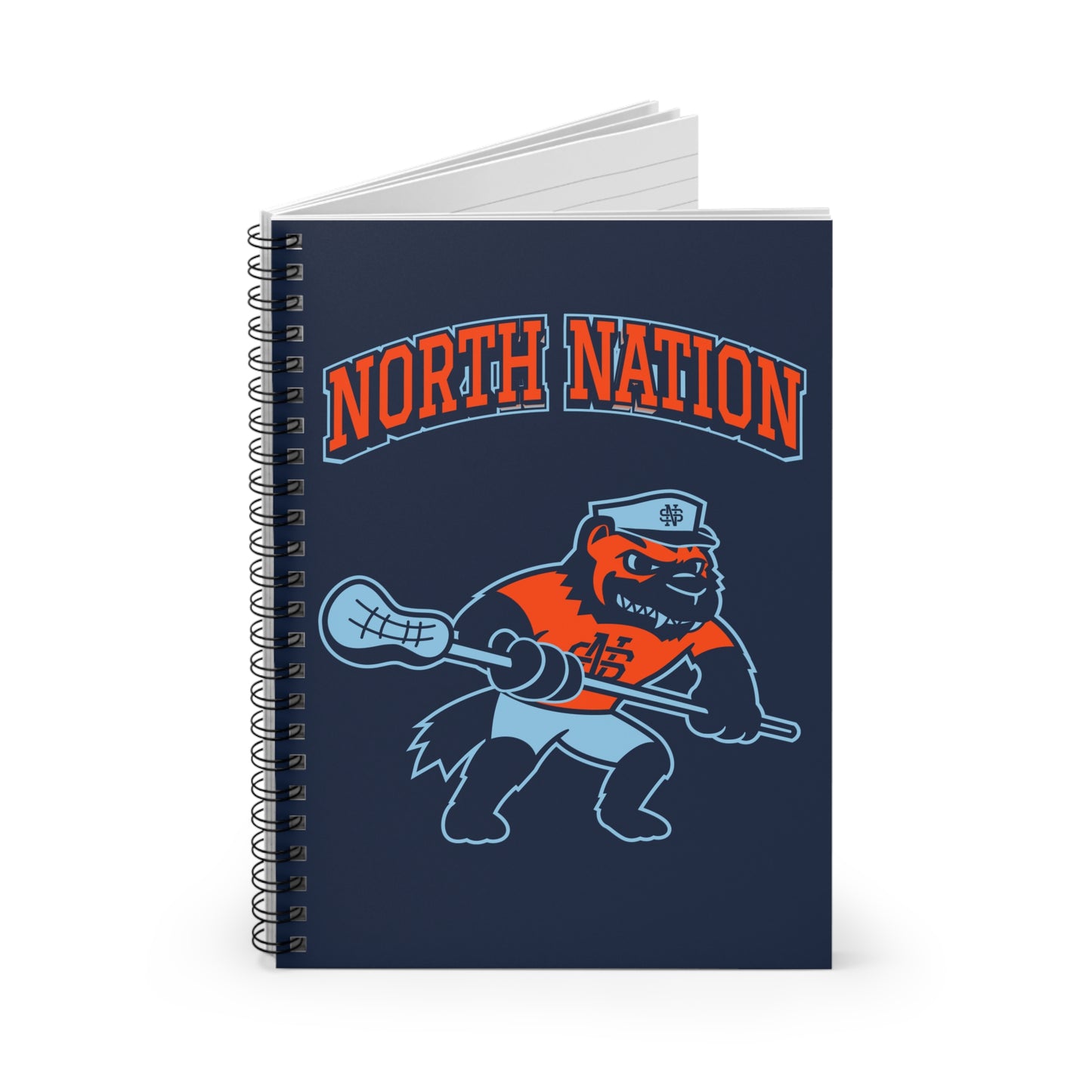 North Stafford Lacrosse Spiral Notebook - Ruled Line (8" x 6")