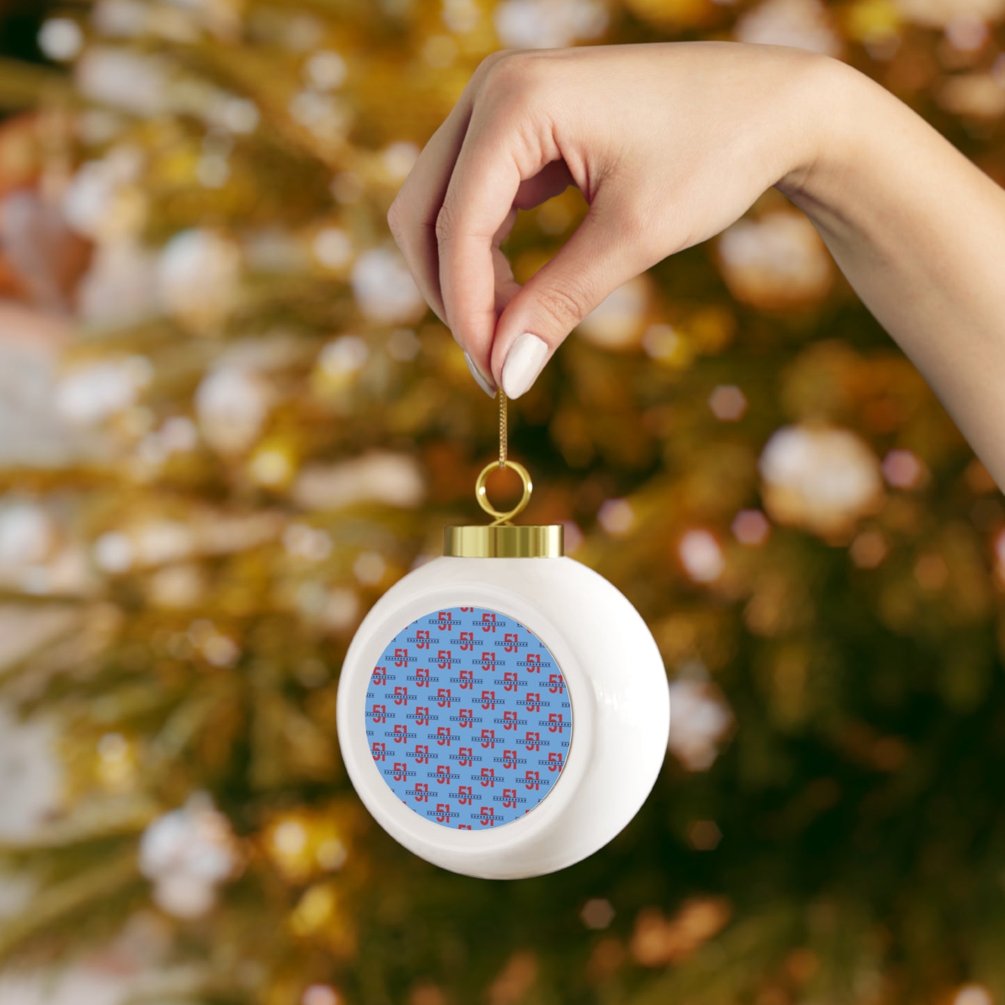 51 Stars Christmas Ball Ornament