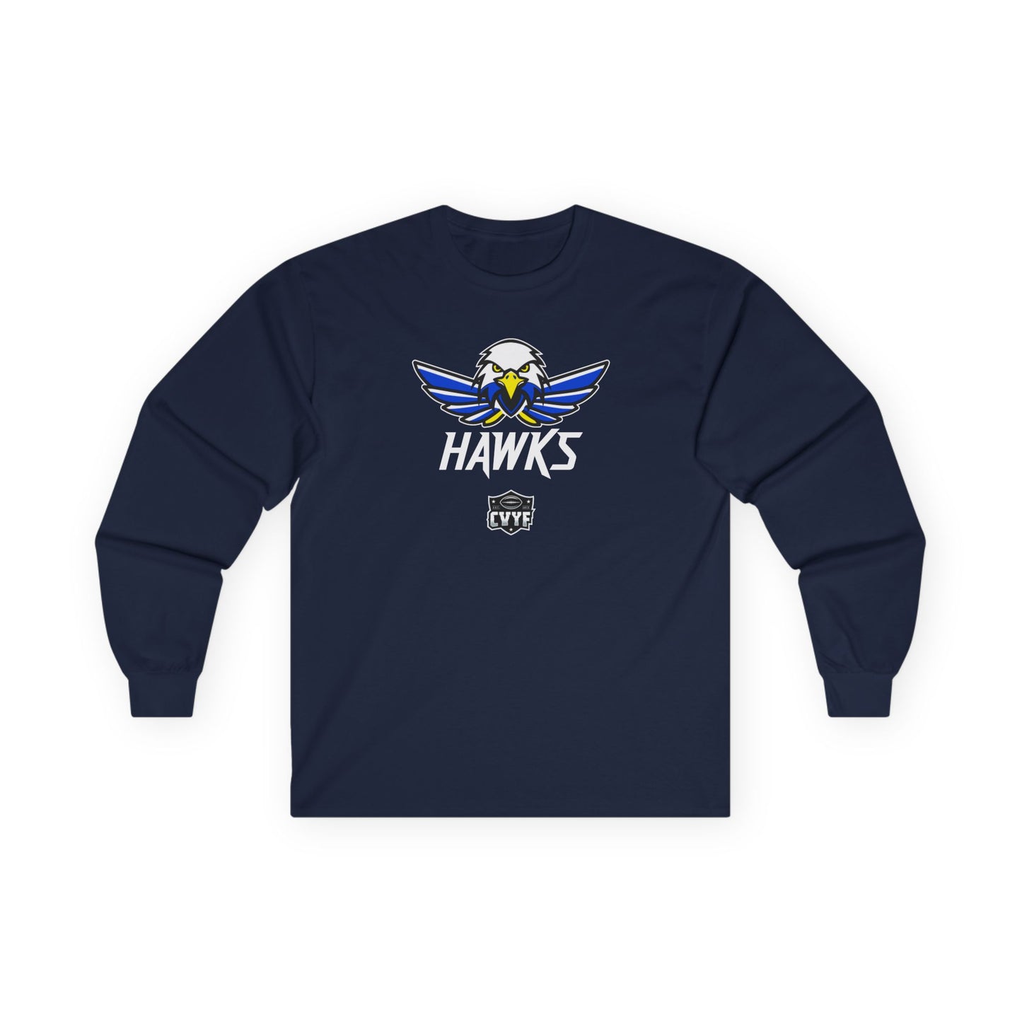 Adult Hawks Gildan Ultra Cotton Long Sleeve