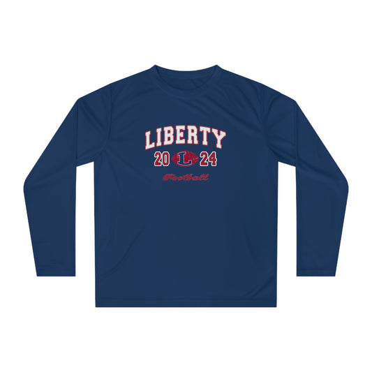 Adult Liberty Football Team 365 Performance Long Sleeve Shirt