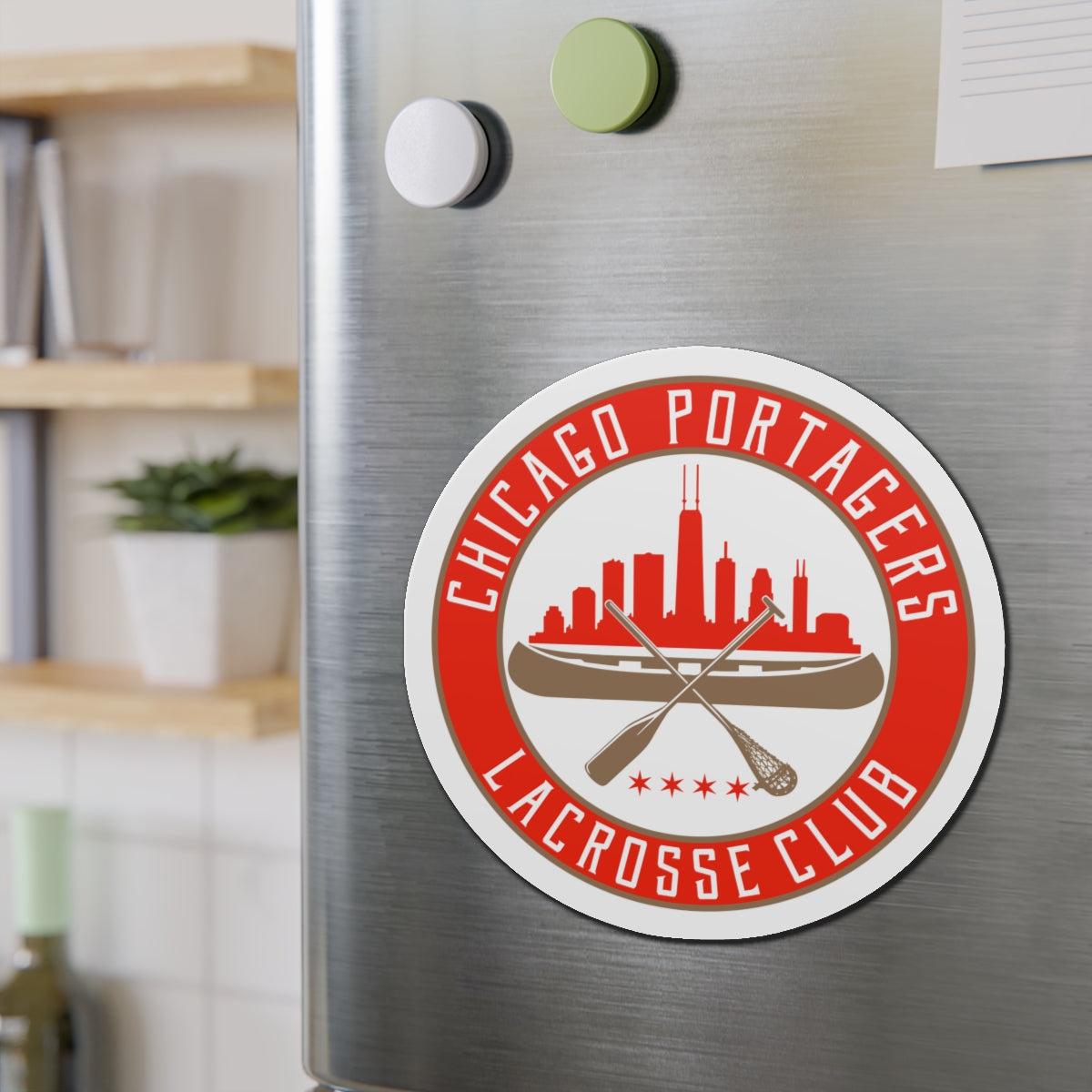 Chicago Portagers Die-Cut Magnet