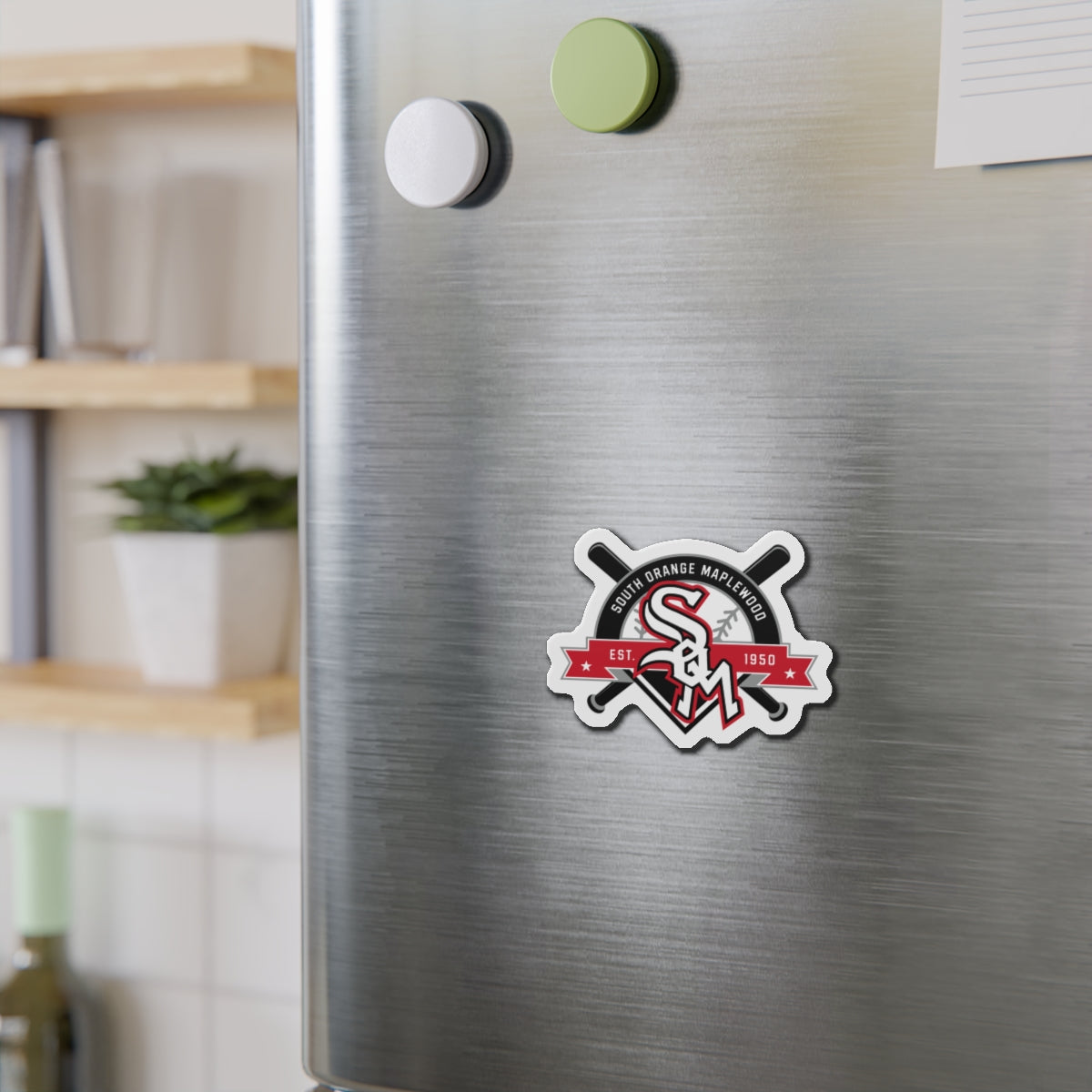 South Orange-Maplewood Baseball Die-Cut Magnet
