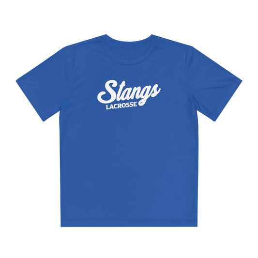 Youth Stangs Lacrosse Club Sport-Tek Performance Tee