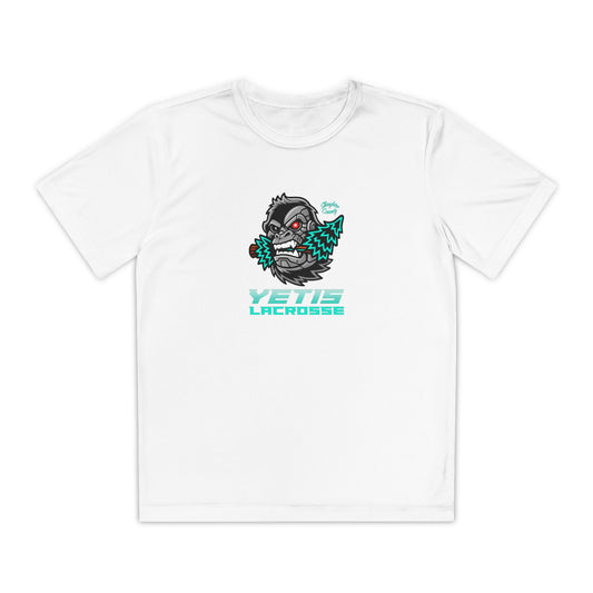 Youth Slaughter County Yetis Lacrosse Sport-Tek Performance T-Shirt