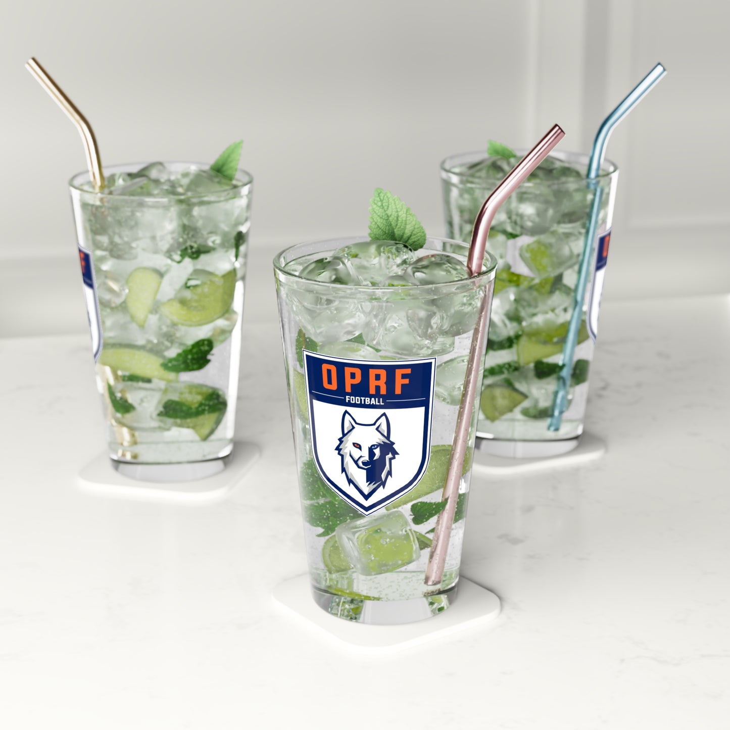 OPRF Football Pint Glass