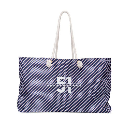 51 Stars Lacrosse Weekender Tote Bag