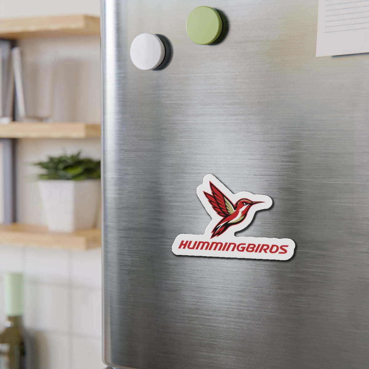 Hummingbirds Die-Cut Magnet