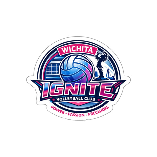 Wichita Ignite Volleyball Die-Cut Sticker
