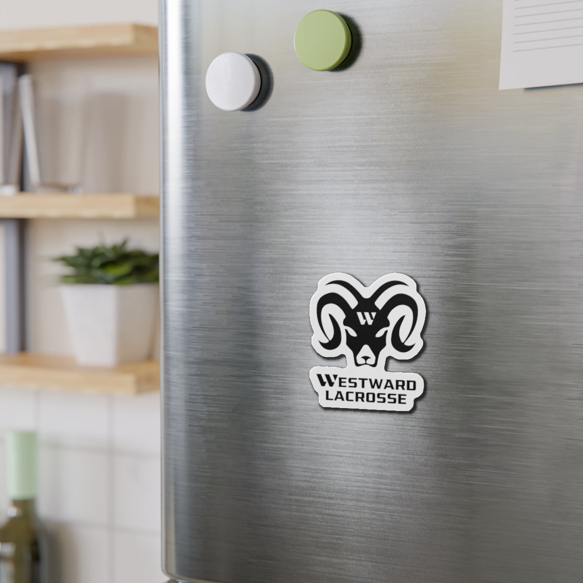 Westward Lacrosse Die-Cut Magnet