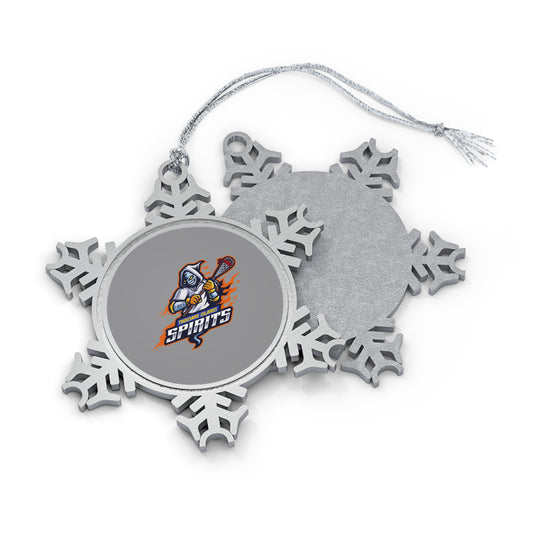 Thousand Islands Spirits Pewter Snowflake Ornament