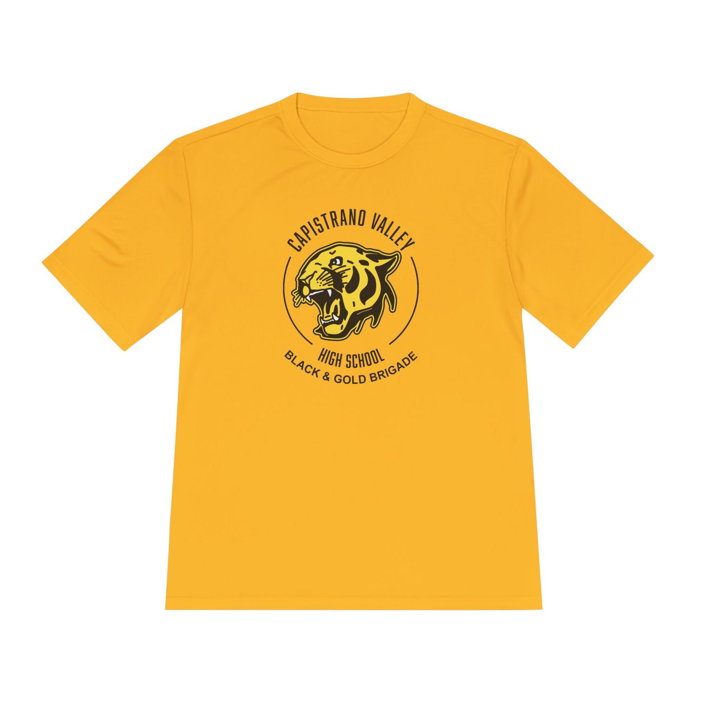 Adult Black & Gold Brigade Sport-Tek Performance Tee
