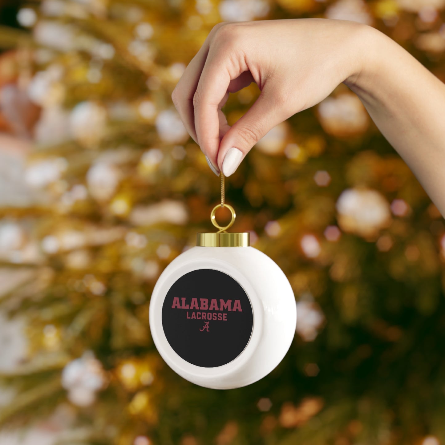 Alabama Lacrosse Club Christmas Ball Ornament