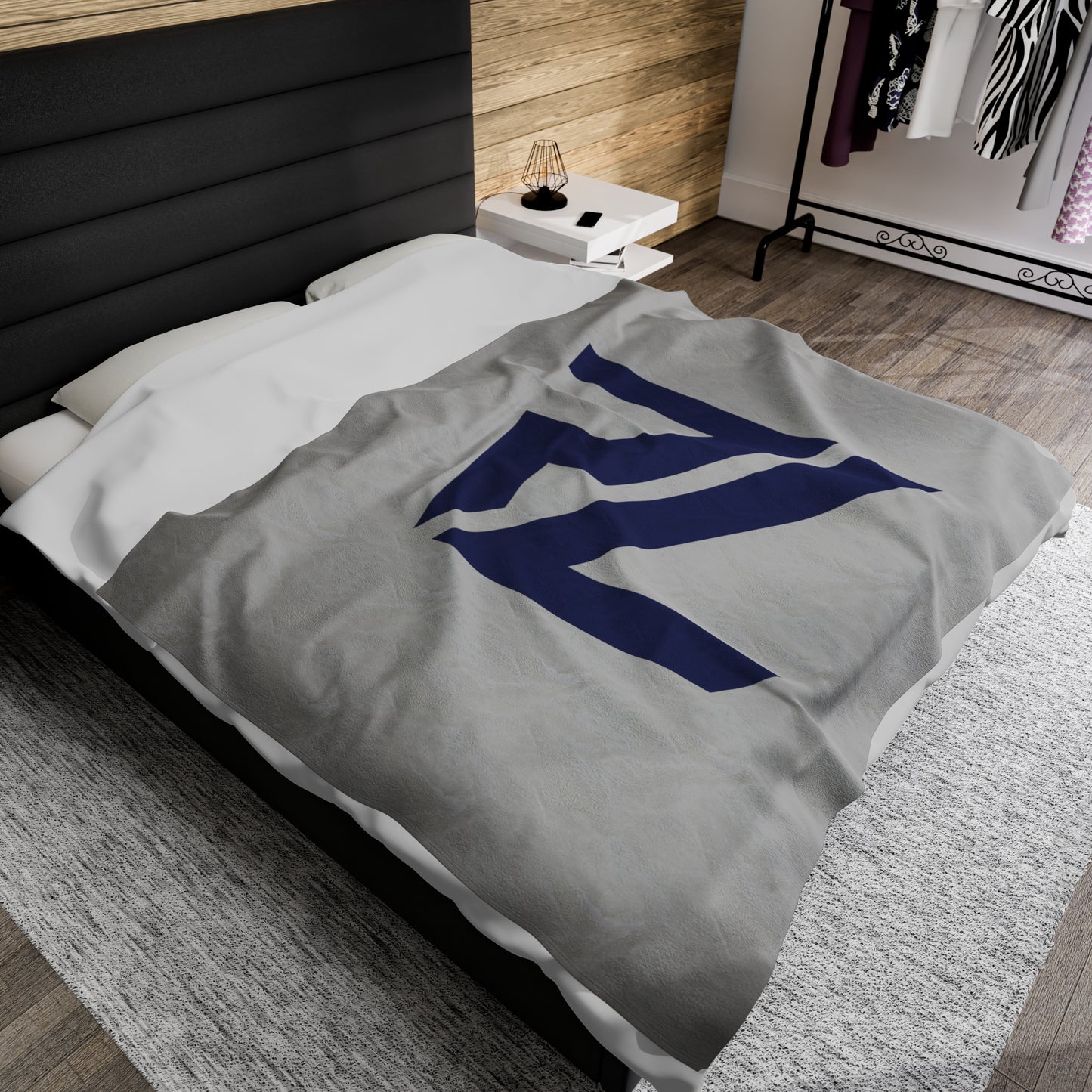 Rogers Lacrosse Velveteen Plush Blanket (60" x 80")