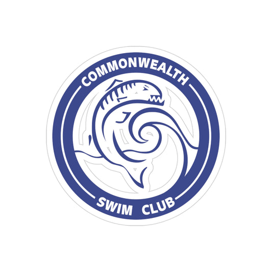 Commonwealth Swim Transparent Outdoor Sticker