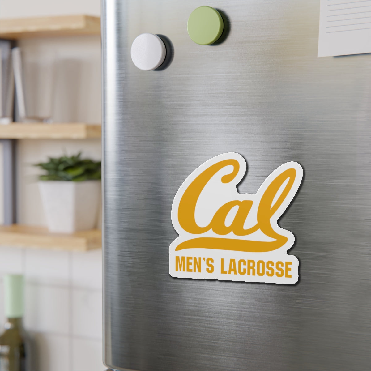 Cal Men's Lacrosse Die Cut Magnet