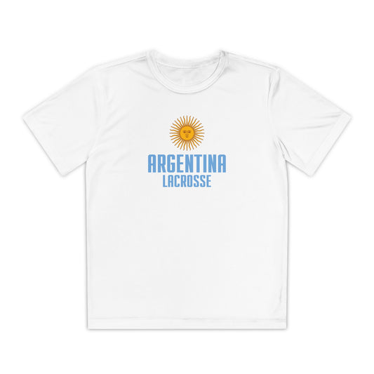 Youth Argentina Lacrosse Sport-Tek Performance T-shirt