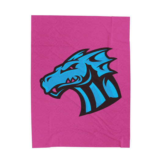Water Dragons LC Velveteen Plush Blanket (60" x 80")