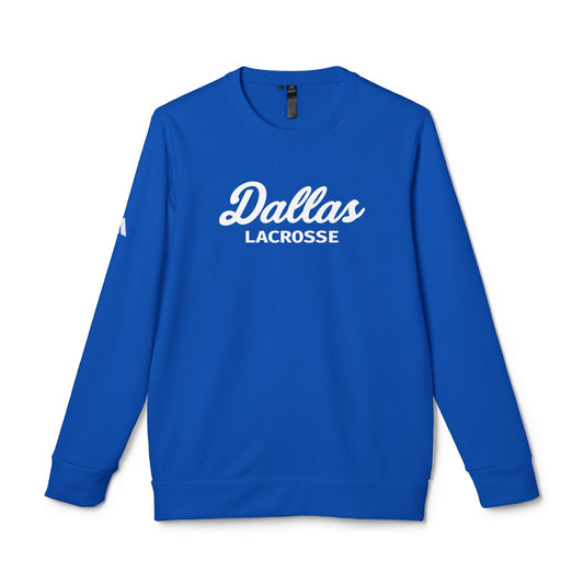 Adult SMU Lacrosse Adidas Fleece Crewneck Sweatshirt