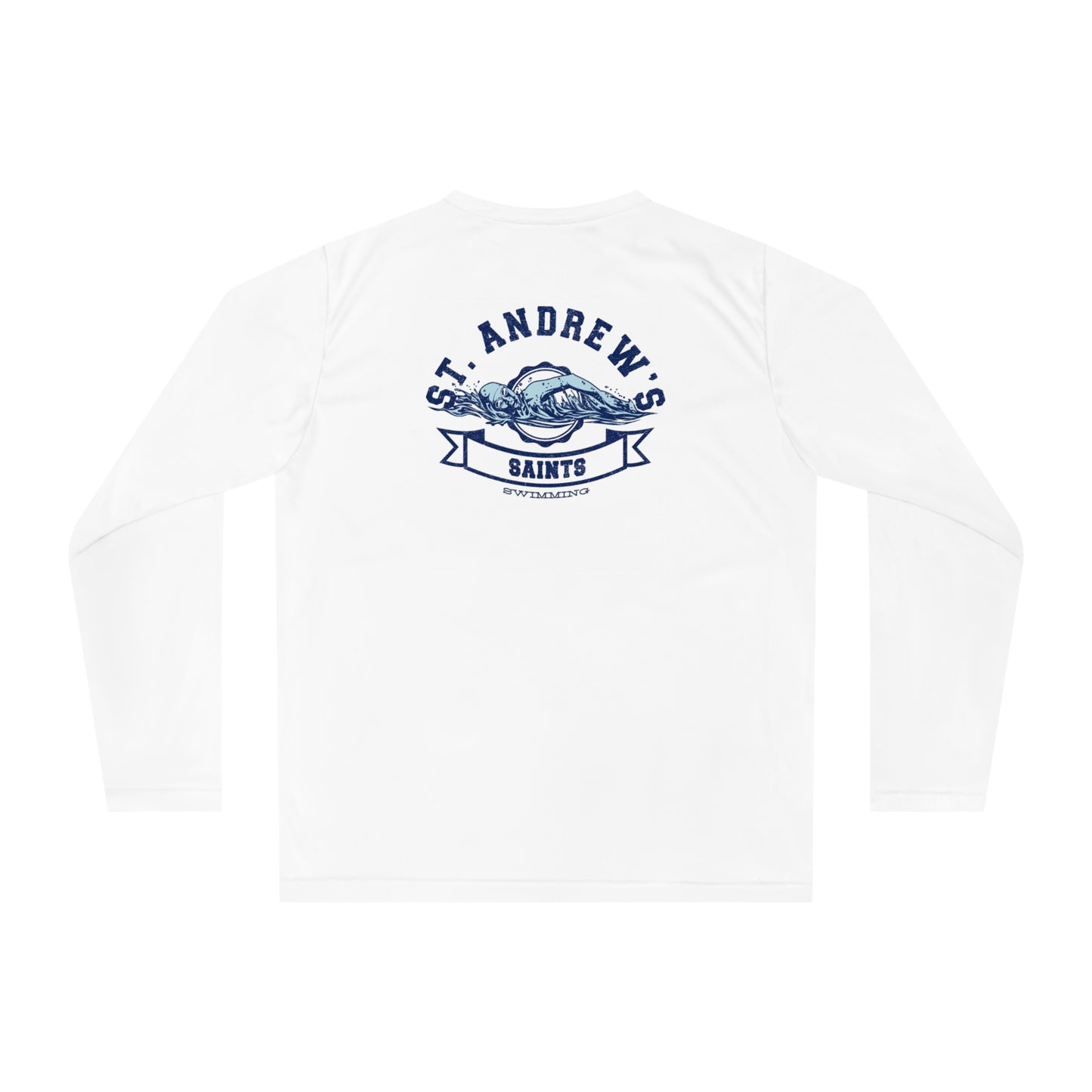 Adult Saints Swimming Team 365 Performance Long Sleeve Shirt