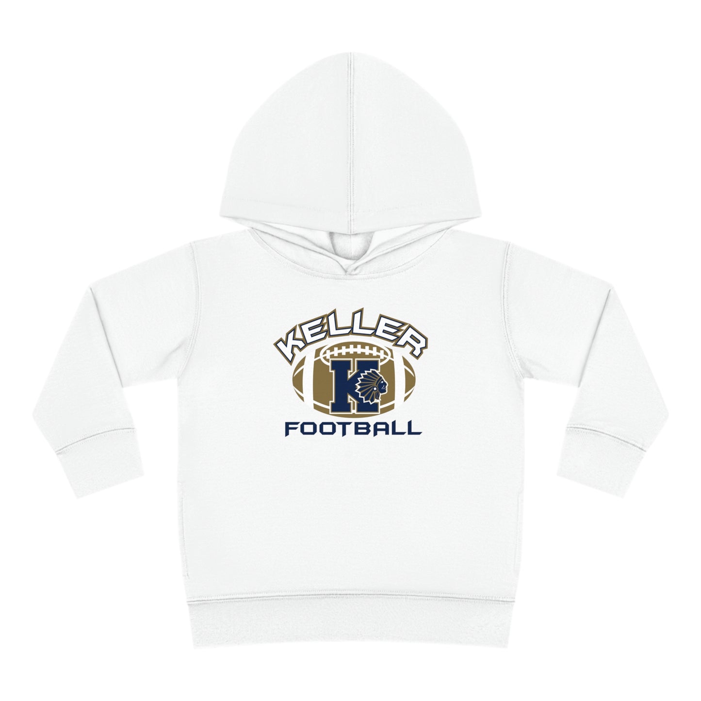 Toddler Keller Football Pullover Fleece Hoodie