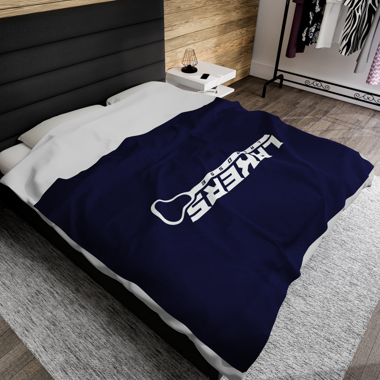 Prior Lake Boys Lacrosse Velveteen Plush Blanket