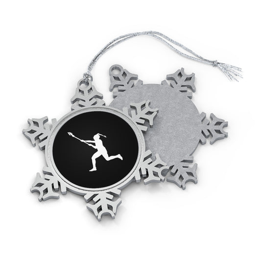 Charlotte North Lacrosse Pewter Snowflake Ornament