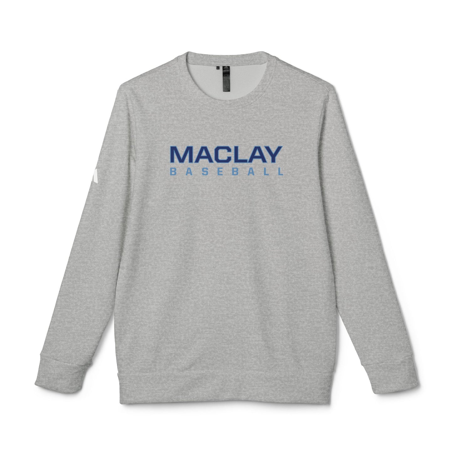 Adult Adidas Maclay Baseball Fleece Crewneck Sweatshirt