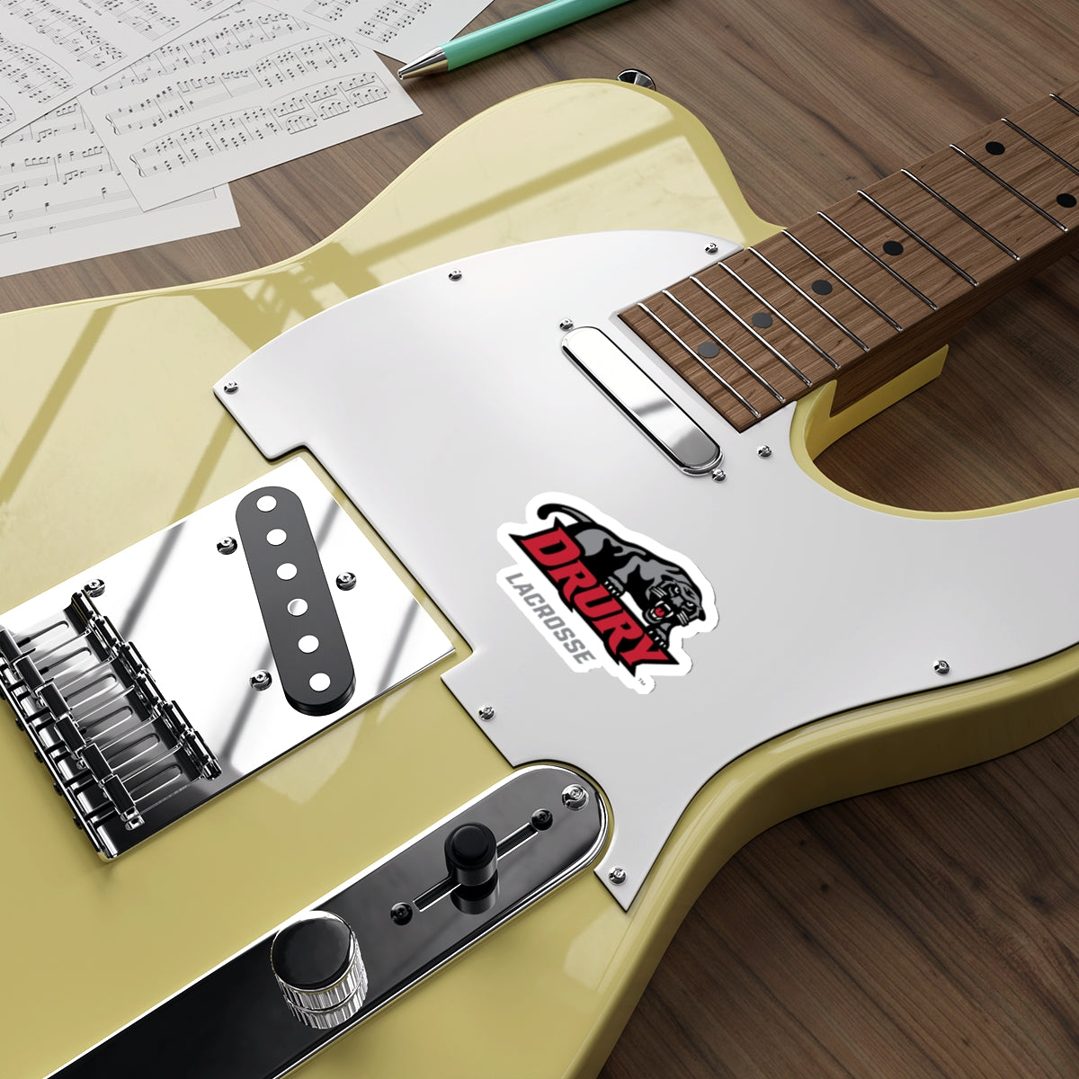 Drury Lacrosse Die-Cut Sticker