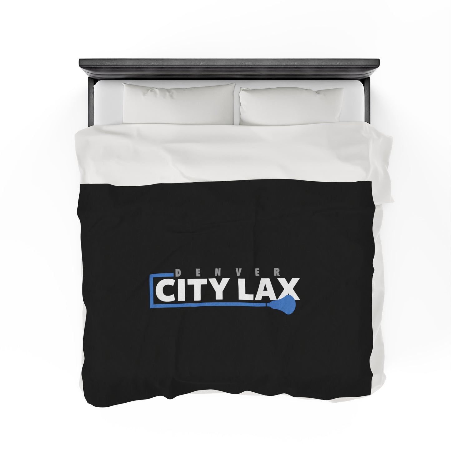 Denver City Lax Velveteen Plush Blanket (60" x 80")