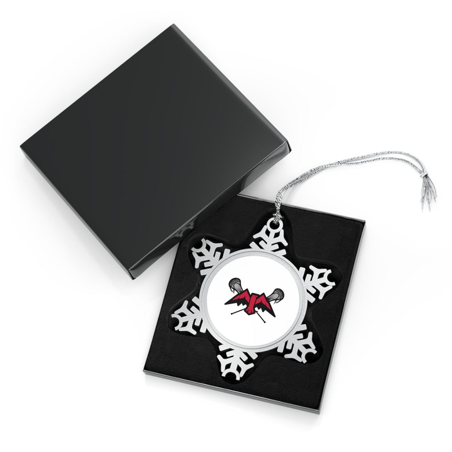 Montrose Lacrosse Pewter Snowflake Ornament