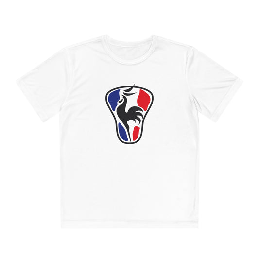 Youth France Lacrosse Sport-Tek Performance T-shirt
