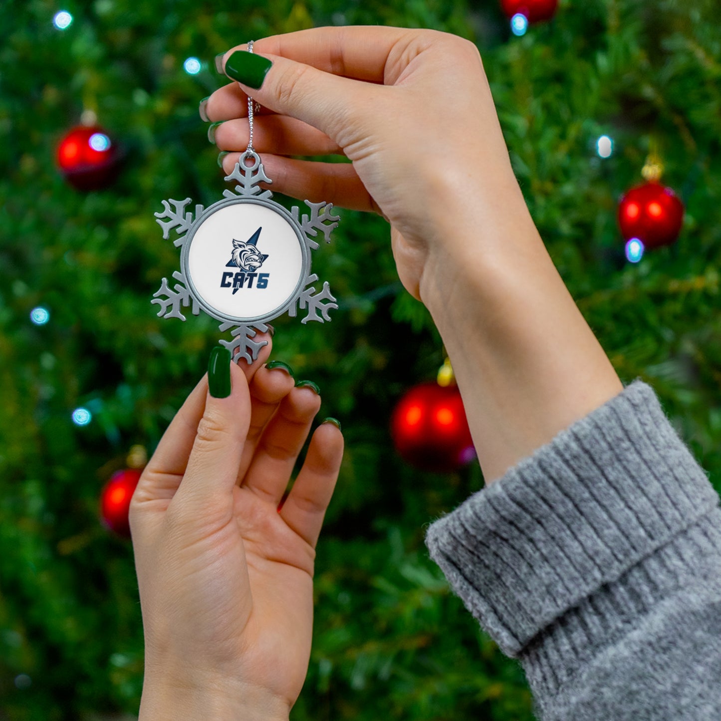 Academy at the Lakes Pewter Snowflake Ornament