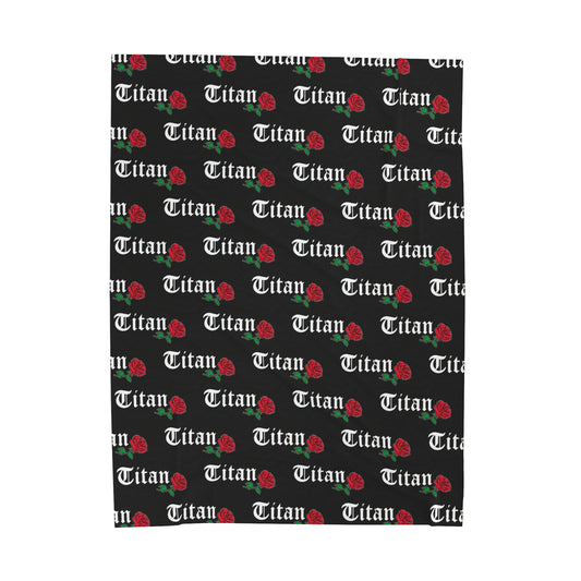 Titan Lacrosse Club Velveteen Plush Blanket (60" x 80")