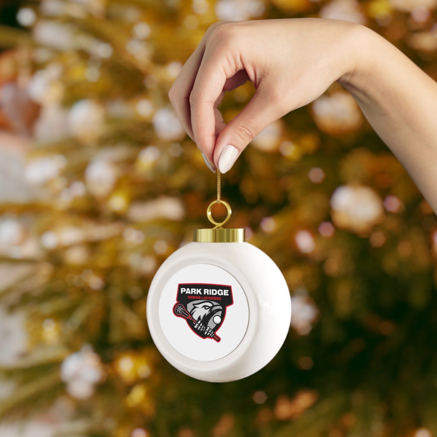 PR Lacrosse Christmas Ball Ornament