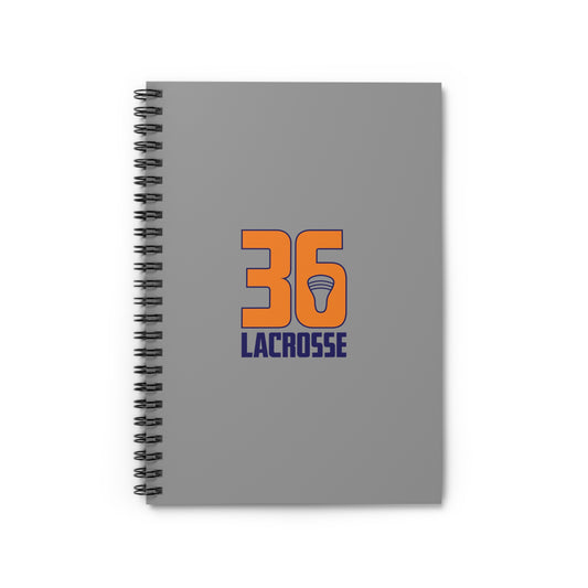 Team36 Lacrosse Spiral Notebook - Ruled Line (8" x 6")